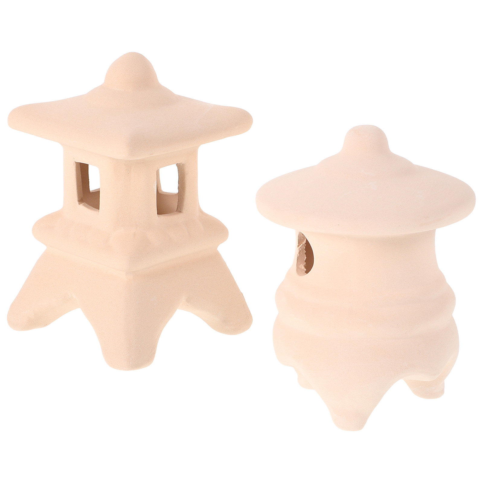 Hide Cave Ceramic - 2 Pezzi di Decorazioni in Ceramica