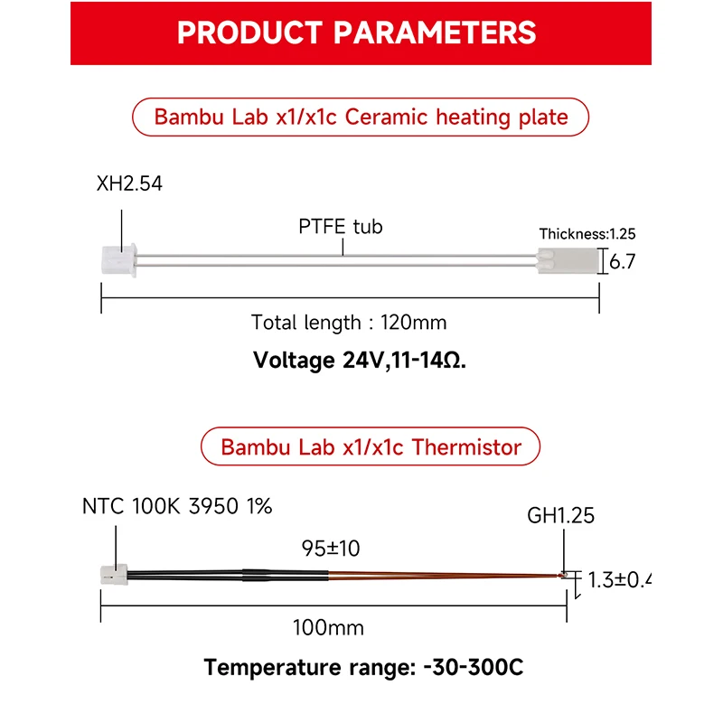 Per Bambulab Hotend Riscaldato - Ceramic Heat Emitter recensione e prezzo